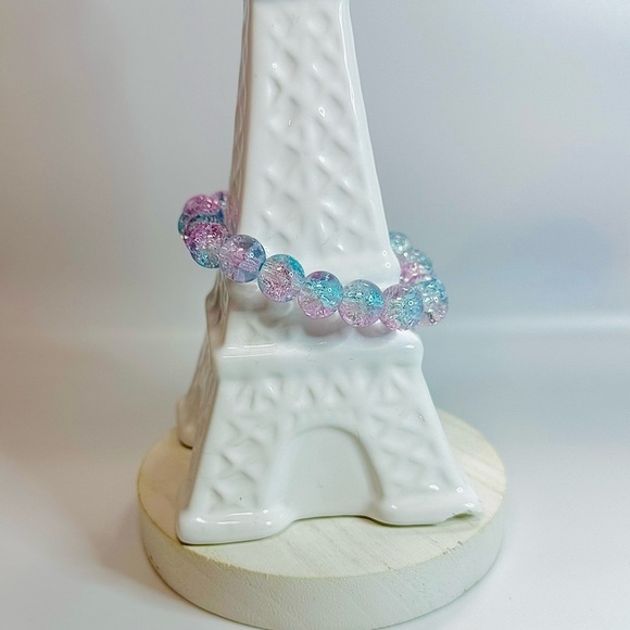 Cotton Candy m Beaded 10mm Gradient Beads Bracelet - Picture 1 of 4